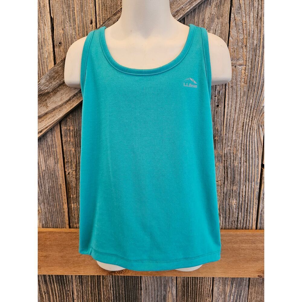 LL bean kids 5-6 year M tank top performance outdoor boy girl quick dry EUC ^